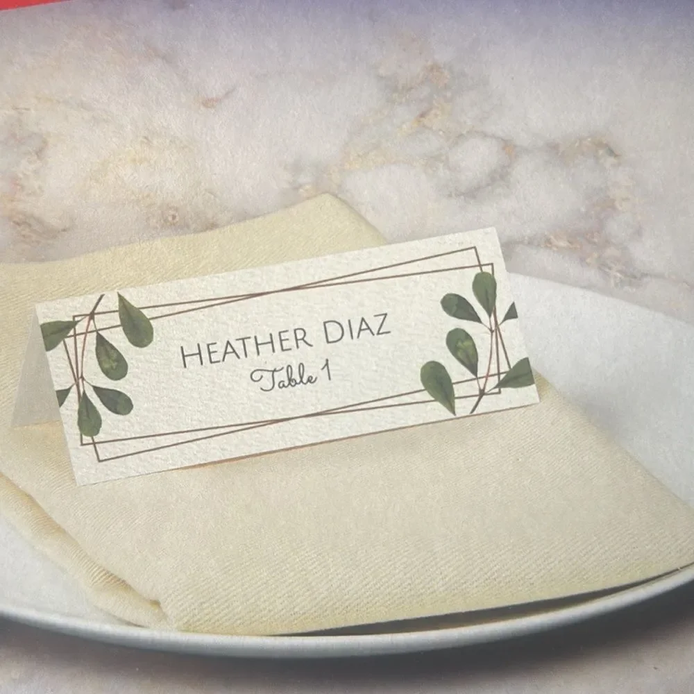 Avery 5011 Printable Matte White Textured Tent Place Cards 1-7/16” x 3-3/4”